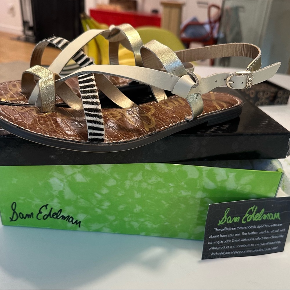 Sam Edelman Gladis Leather Strappy Sandal Size 9.5